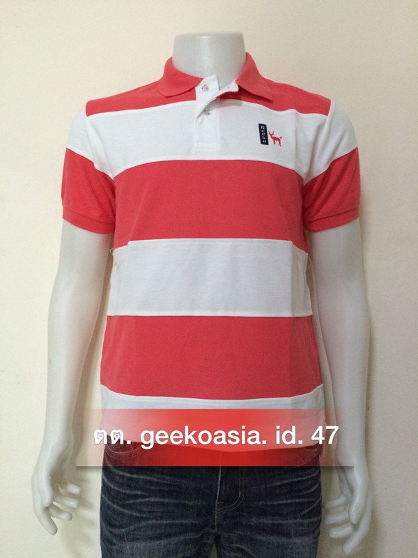 เสื้อโปโลชายตัดต่อ โอสร ขาว   