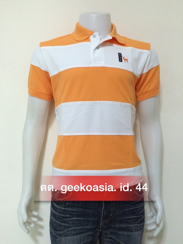 เสื้อโปโลชายตัดต่อ จำปา ขาว   