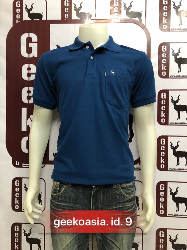 เสื้อโปโลสีพื้นชาย กรมสด id.9