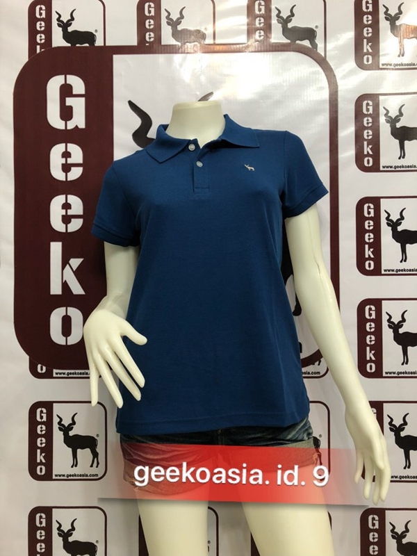 เสื้อโปโลสีพื้นหญิง กรมสด id.9