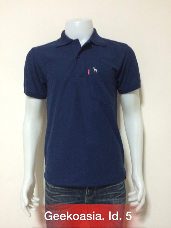 เสื้อโปโลสีพื้นชาย กรม