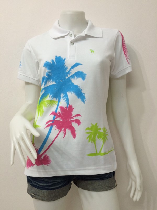 เสื้อโปโลหญิงต้นมะพร้าว