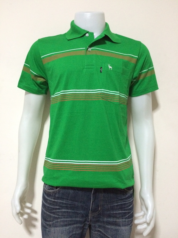 เสื้อโปโลcotton สีเขียว