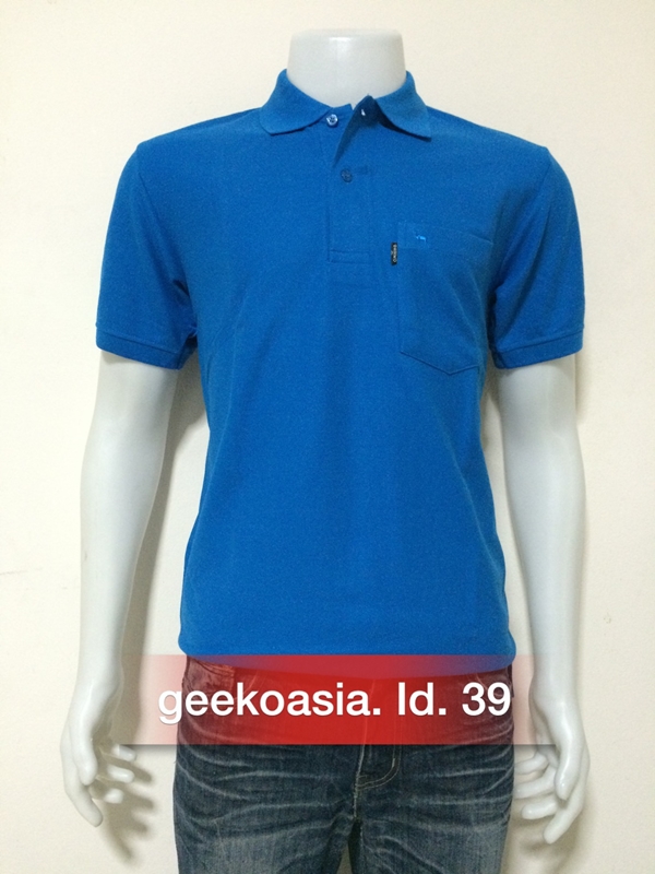 เสื้อโปโลสีพื้นชาย ฟ้าสปอร์ต id.39