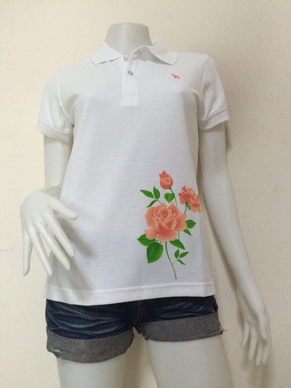เสื้อโปโลหญิงดอกโอรส