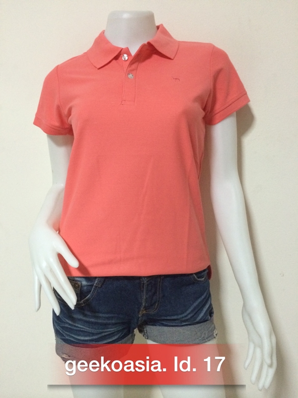 เสื้อโปโลสีพื้นหญิง โอสรอ่อน