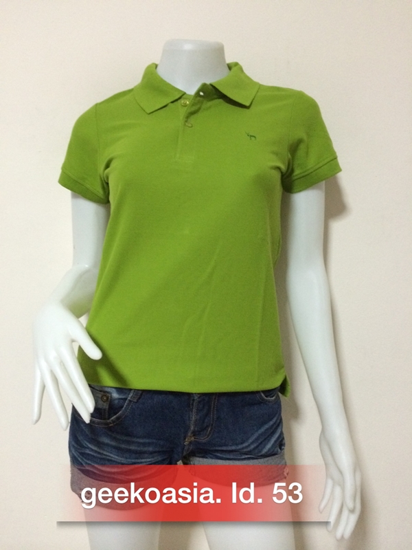 เสื้อโปโลสีพื้นหญิง เขียวไพร 