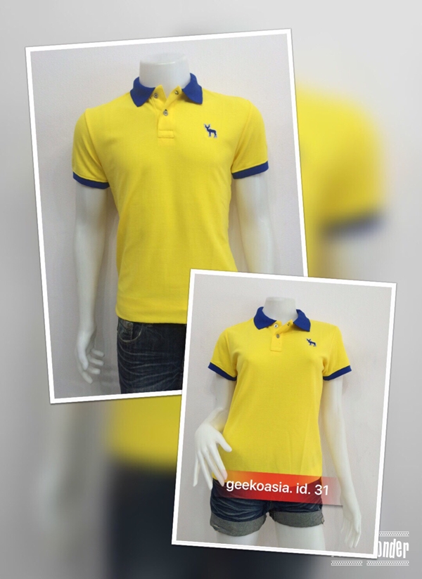 เสื้อโปโลปกสี เหลือง
