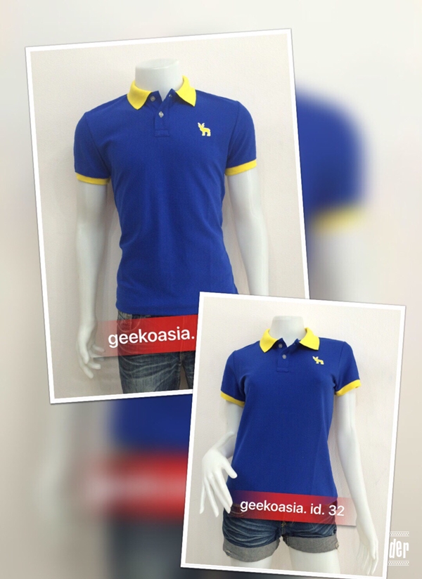 เสื้อโปโลปกสีน้ำเงิน 