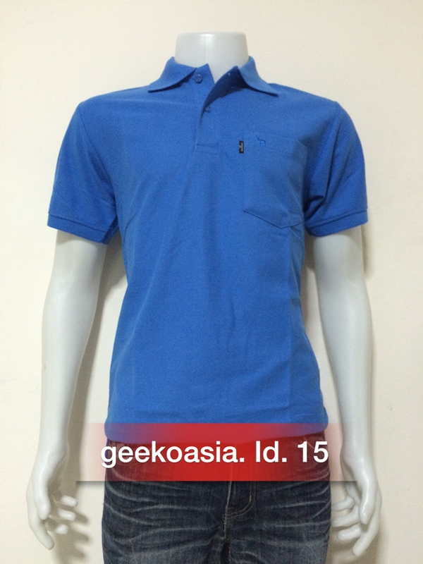 เสื้อโปโลสีพื้นชาย ฟ้าคราม