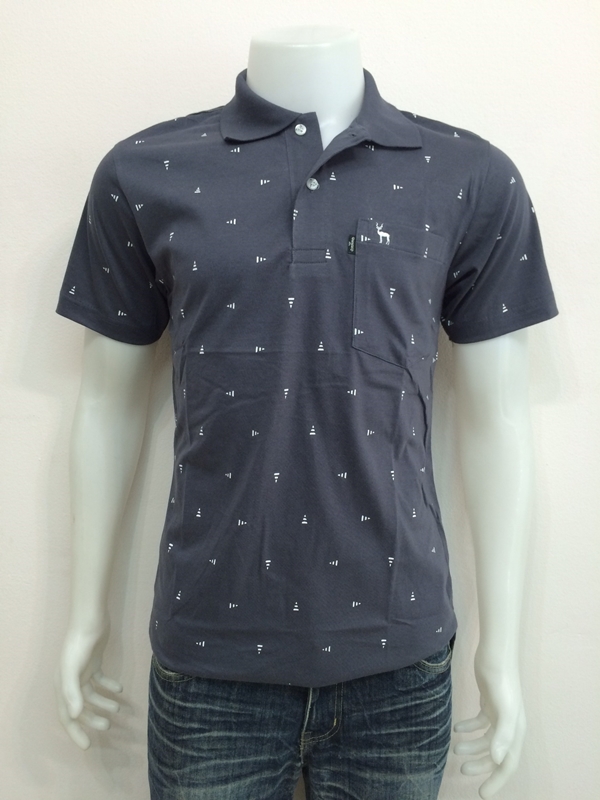 เสื้อโปโลcotton สีเทา