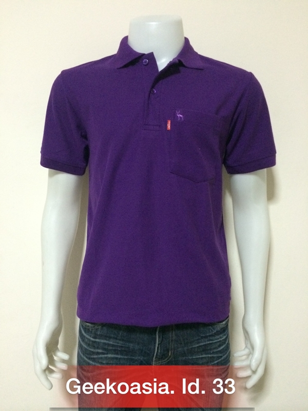 เสื้อโปโลชายสีม่วงเข้ม