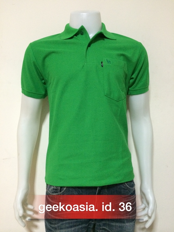 เสื้อโปโลชายสีเขียวกสิกร