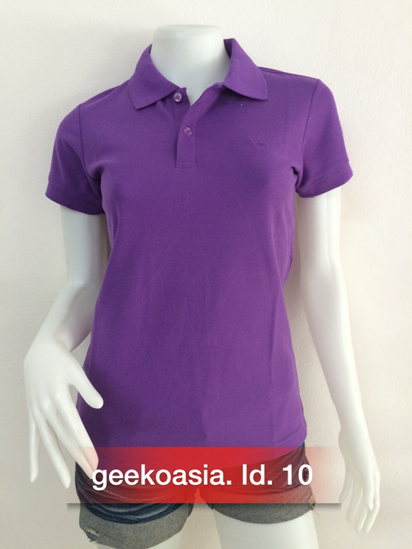 เสื้อโปโลหญิงม่วงพระเทพฯ