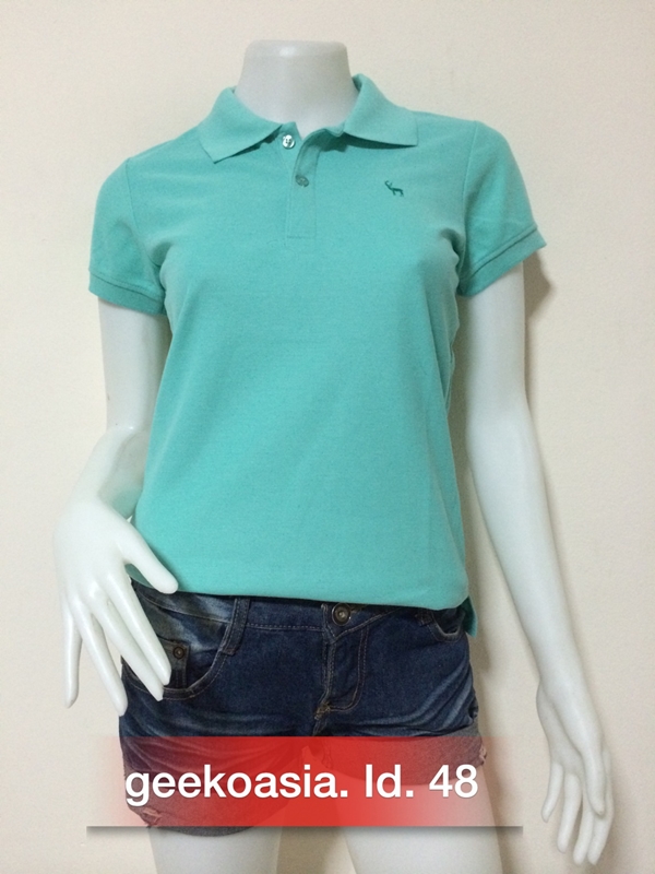 เสื้อโปโลผู้หญิงสีเขียวมิ้น