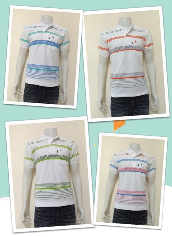 เสื้อโปโลชายลายขวาง